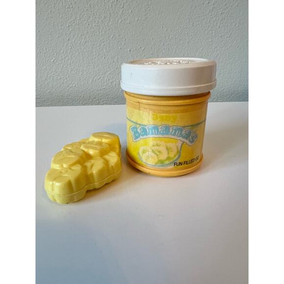 Vintage Fisher-Price "Fun With Food" Baby Doll Pretend Food Banana and Jar 1987 - Picture 1 of 2